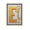Plakat Uśmiechnięta Żyrafa I Litera E Plakat Uśmiechnięta Żyrafa I Litera E, 50X70 Cm, Rama Aluminiowa Czarna, Papier Matowy 230 Gsm