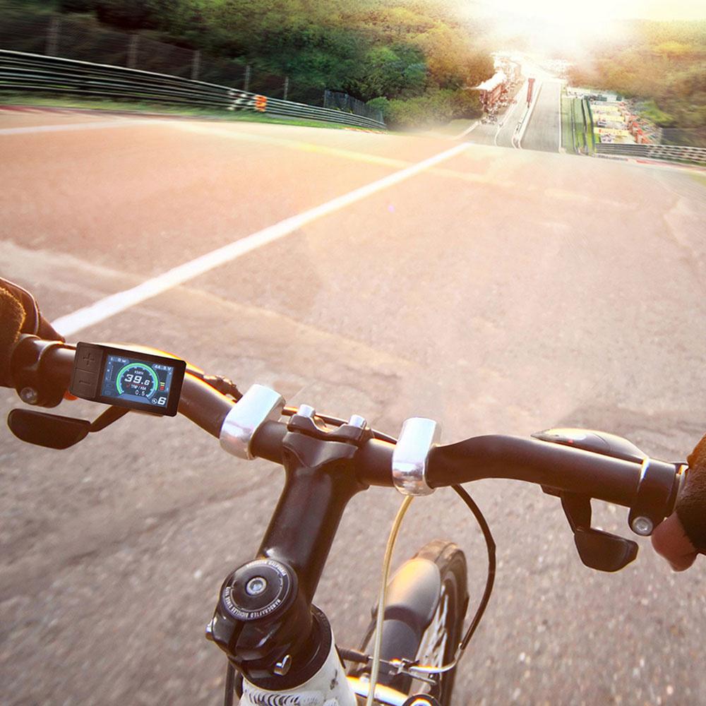 Ebike Bicycle Scooter 500C Display 2.2'' IPS Screen For Mid Hub Motor Waterproof