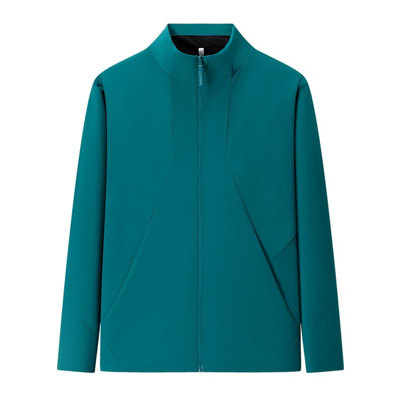 Casual Versatile Stand Up Collar Jacket for Men, Fashionable Three-dimensional Hooded Outdoor Windproof Sports Jacket