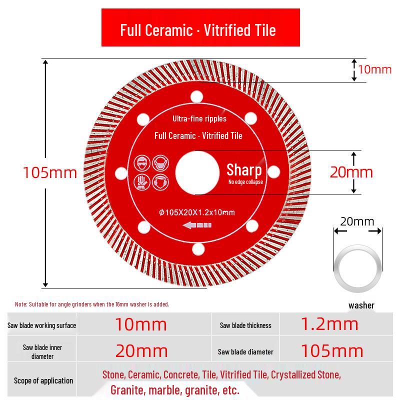 Origin Source Super Thin Diamond Tile Cutting Blade for Marble & Ceramic