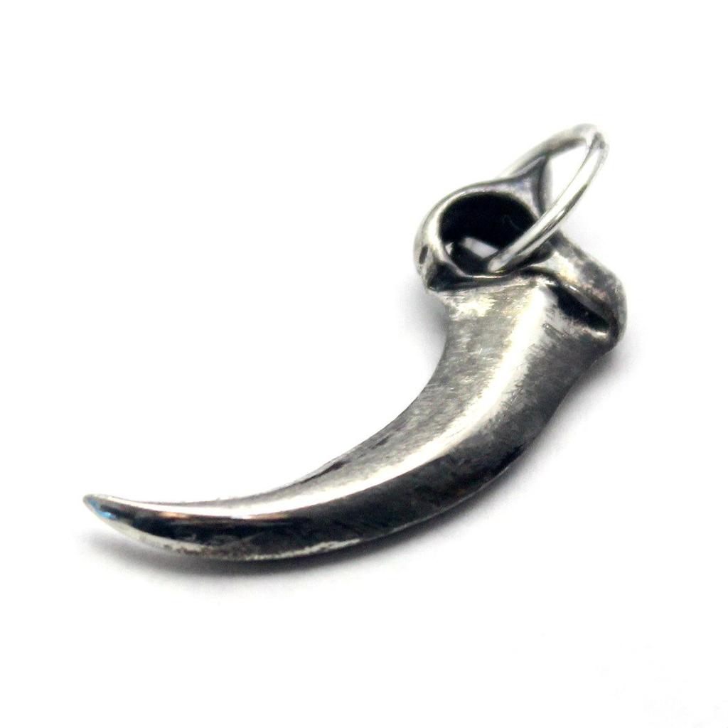 Wolf Fang Pendant, Sterling Silver 925, Native American Style
