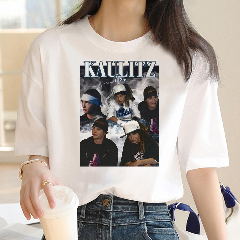 Tom Kaulitz Tokio Hotel t-shirts Women graphic t shirt female harajuku comic streetwear clothing M