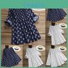 Plus Size Women Printed Dot T-shirt Dress Featuring Comfortable Long Sleeve Design