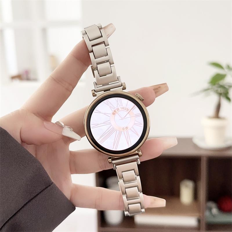 

20 мм 22 мм 18 мм ремешок из нержавеющей стали для Samsung Galaxy Watch band 6 5 4 Классический металлический браслет для Huawei GT3 4Pro Amazfit 22mm чёрный