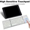 Wireless Keyboard Folding Pocket Size Keypad with Touchpad For Tablets Pad For 40Hrs Long Battery Service For Tablet PC
