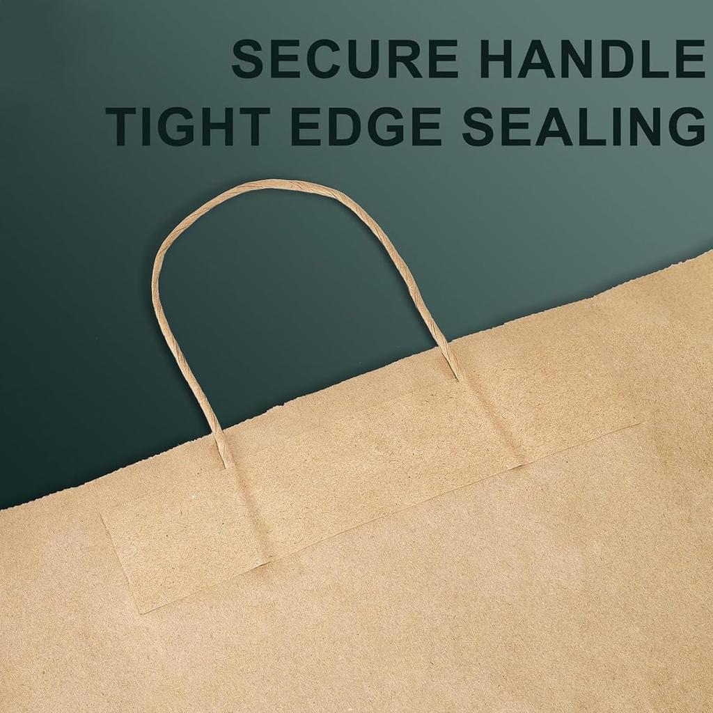 Paper Bags with Handles, Gift Bags Bulk, Retail Bags, Shopping, Milk Tea bags, Eco-friendly Portable Bags