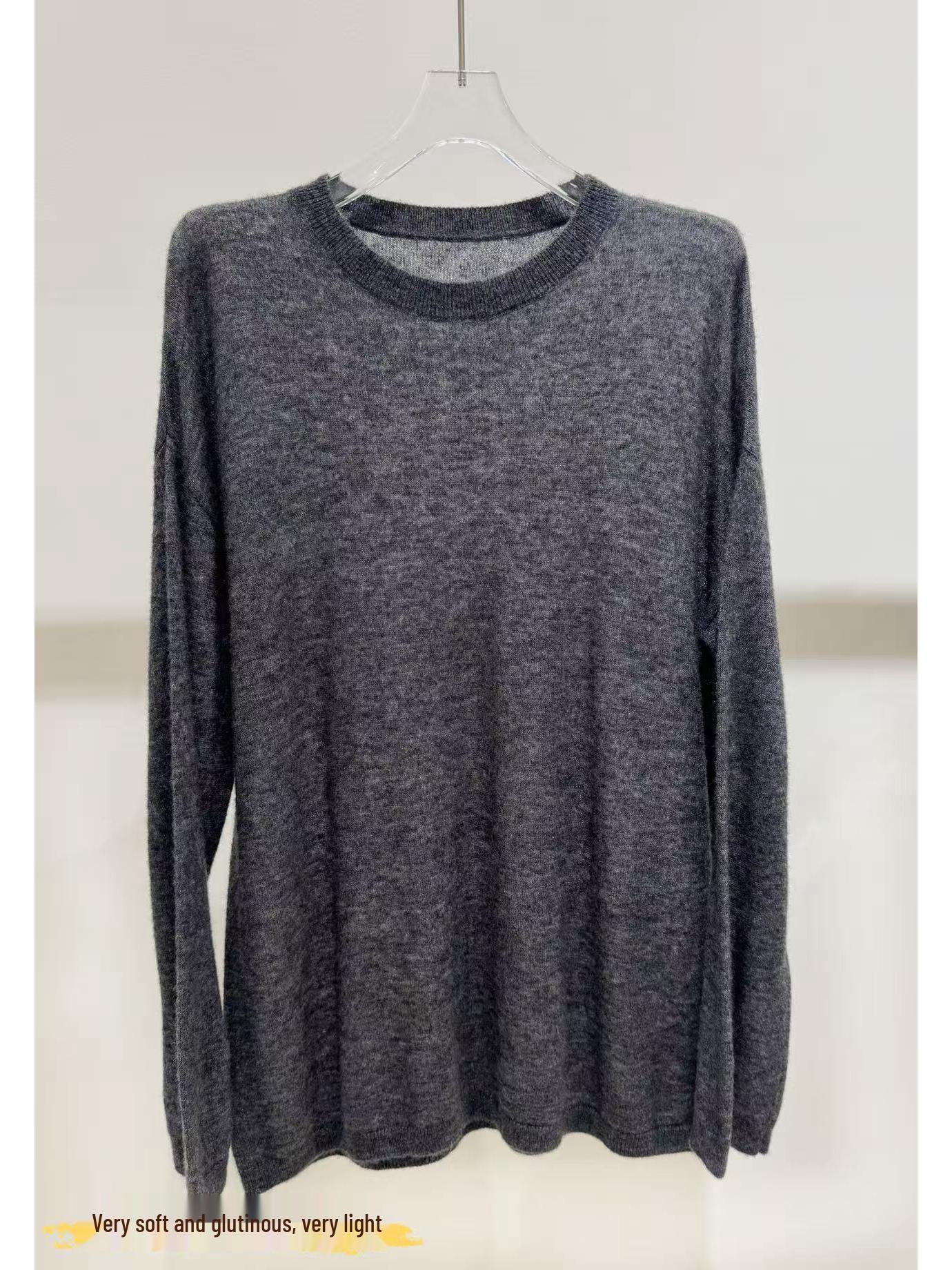 

ROW Минималистичный кашемировый мягкий вязаный свитер - 2025 Осень/Зима Женский универсальный базовый слой Large