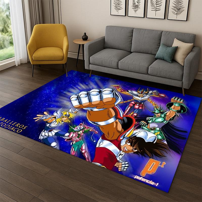 

Retro Saint Seiya Anime Cartoon Carpet Rug for Playroom Bedroom Living Room Sofa Home Decor,kid Area Rug Non-slip Floor Mat 40x60cm