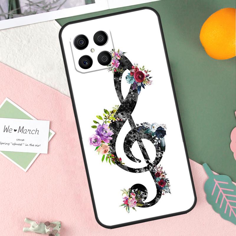 Treble Clef Music Note Case For Honor X8b X9b X9c X9a X8a X8 X9 50 70 90 Lite Honor 200 Lite Magic 7 5 6 Pro Cover