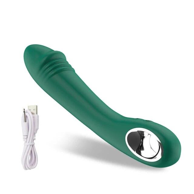 USB Rechargeable Dildo Rabbit Vibrator Sex Toys for Women Vaginal Anal Massager G Spot Clitoris Stimulation Female Masturbation