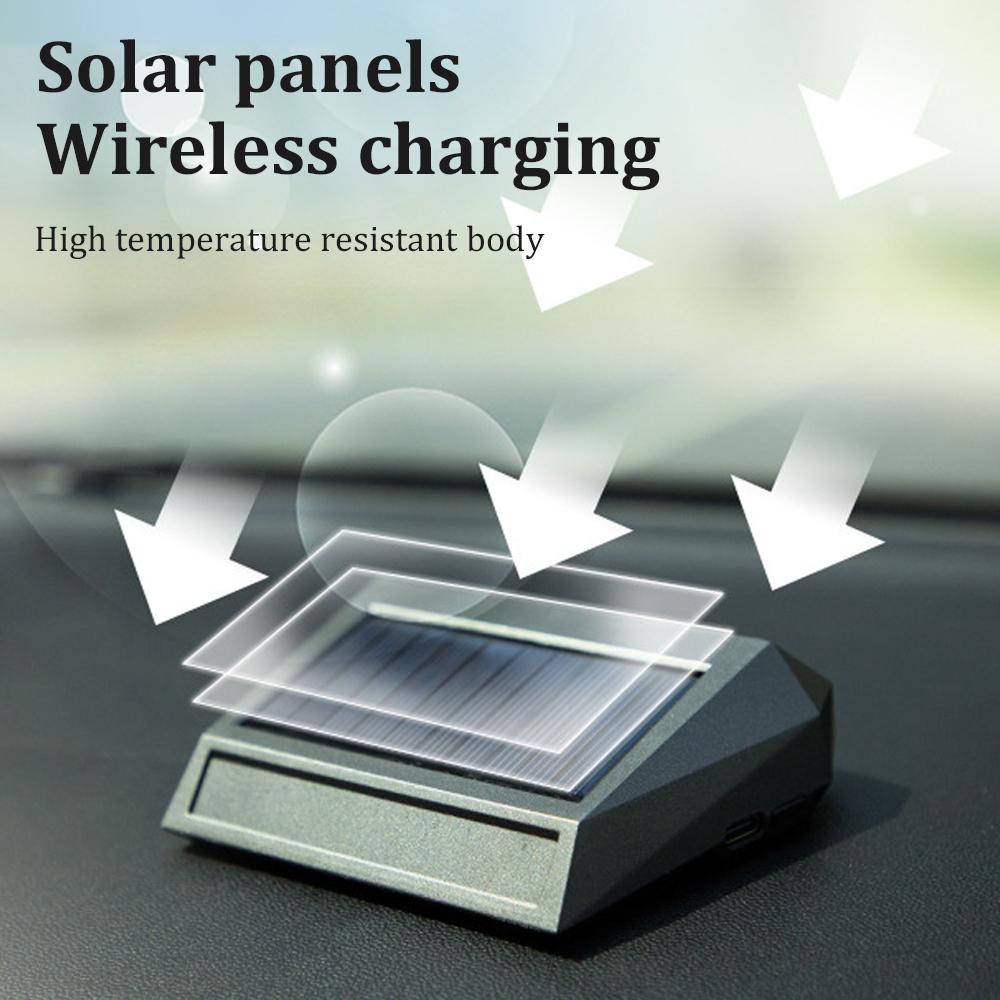 Solar Car Air Purifier Oxygen Cleaner Ozone Generator Air Purifier HEPA Filter Smoke Remover Negative Ion Deodorant