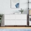 VidaXL Buffets 2 Pcs White Engineered Wood 3190173