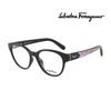 Salvatore Ferragamo Eyeglass Frames SF2777 001 Round Horn-rimmed Glasses for Women and Men