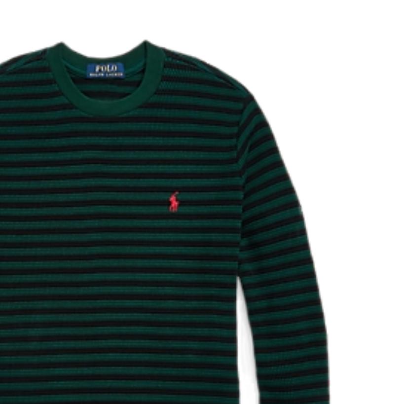 Polo Ralph Lauren T-Shirt Small Pony Embroidered Striped Cotton Crew Neck Long Sleeve Kids Tops 323920630-004