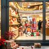 Christmas Window Clings Static Sticker, Decorative Reusable Redbreast Decal, PVC Festive Easy Apply Stickers Holiday Cling for Home Glass Doors