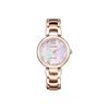 Flower Whisper Series Eco-Drive Fashion Simple Quartz Watch Stainless Steel Strap Women Watches Gold EM0533-82Y