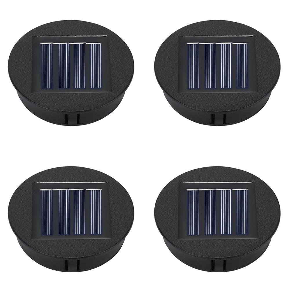 1-4PCS 8CM Solar Light Replacement Top 1.2V Waterproof LED Solar Panel Lantern Lid Light Solar Lantern Top Outdoor Decor Garden