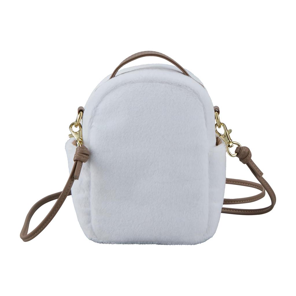 Sifre Miffy Fur Backpack Mini Shoulder White Fur Bag, Women's, B305,
