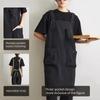 New Taslan Water-Repellent Bib Apron for Men & Women, Perfect for Home, Kitchen, or Coffee Shop.