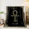 Ankh Egyptian Blanket Bedroom Blanket for Livingroom Couch Lunch Break Soft Throw for Friend's Festival Gift