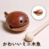 Hyack Mokugyo Buddhist Altar Accessories Set with Drumsticks, Mini Musical Instrument, Cute Wooden Whale Design [Parallel Import]