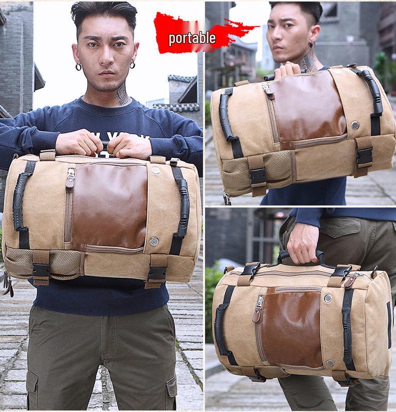 Retro Canvas Men's Multifunctional Large Capacity Travel Backpack