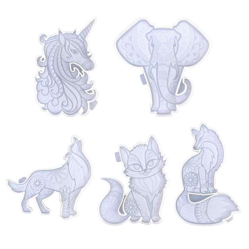 Exquisite Silikonform Langlebige Harzgussformen Leicht zu Reinigen DIY Bastelformen Geeignet für Einzigartige Wanddekorationen