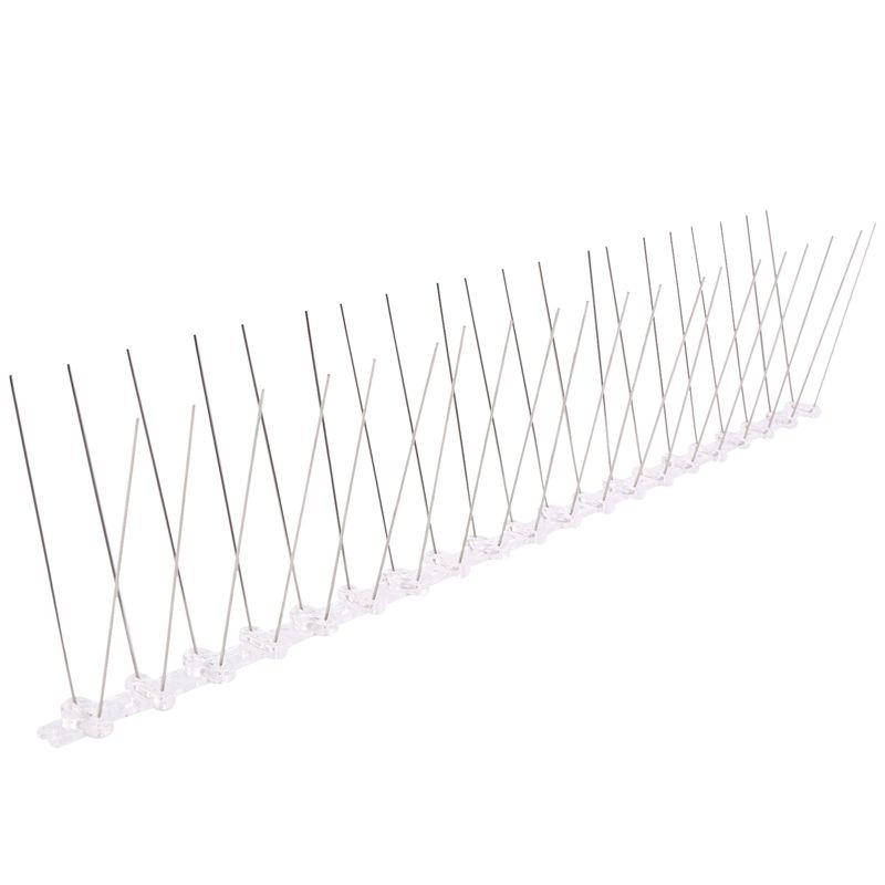 A34R 10 Pcs/Box Bird Spikes, Stainless Steel Bird Deterrent Spikes Cover For Fence Railing Walls Roof Yard