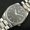 GENUINE VINTAGE SEIKO 5 AUTOMATIC 7009A JAPAN MENS BLACK DIAL WATCH A701594-5 R206b-a701594