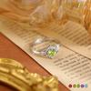 Luxury Natural Color Treasure Life Love Ring S925 Sterling Silver Light Luxury High-end Women's Spar Jewelry Fashion Gift