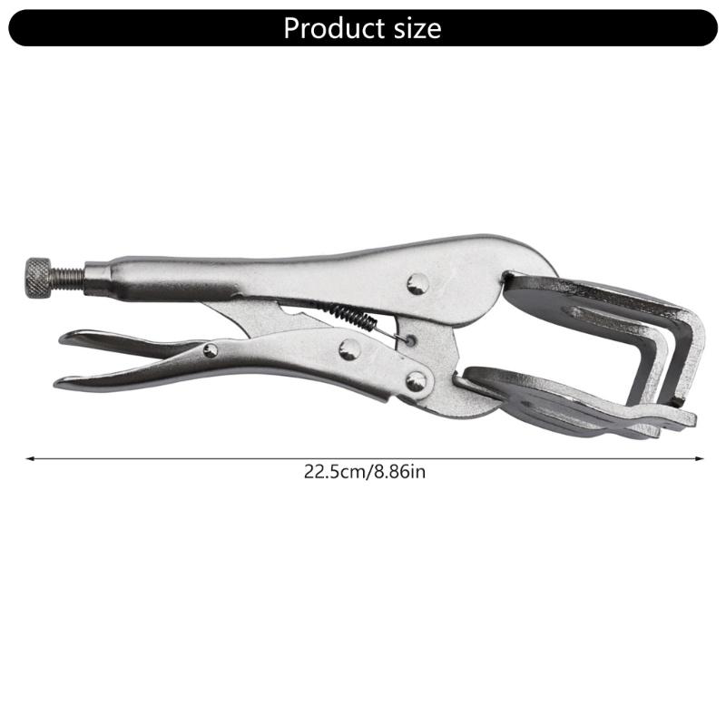 Locking Pliers Industry Vise High Torque Fixed Clamping Tool Long Nose Locking Curved Jaw C Camp Locking Pliers