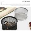 Operitacx 4Pcs Paper Clip Holders Mesh Paper Clip Holder Paperclip Dispenser Paper Clip Organizer Binder Clip Bobby Pin Hair Clip Holder for Desk