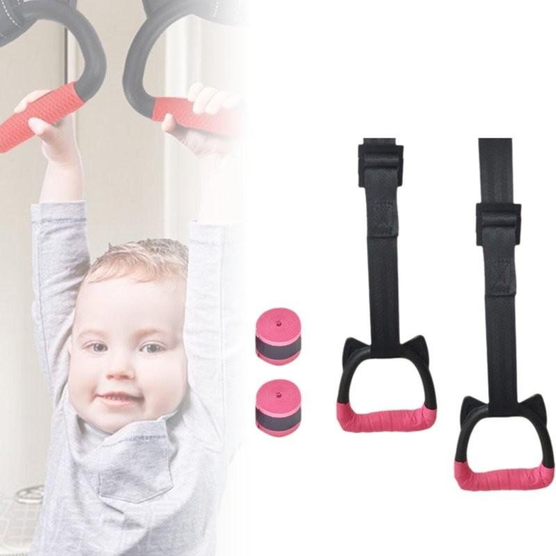 Gymnastic Children Rings Safety Straps Hanging Ring Exercise Equipment Tools