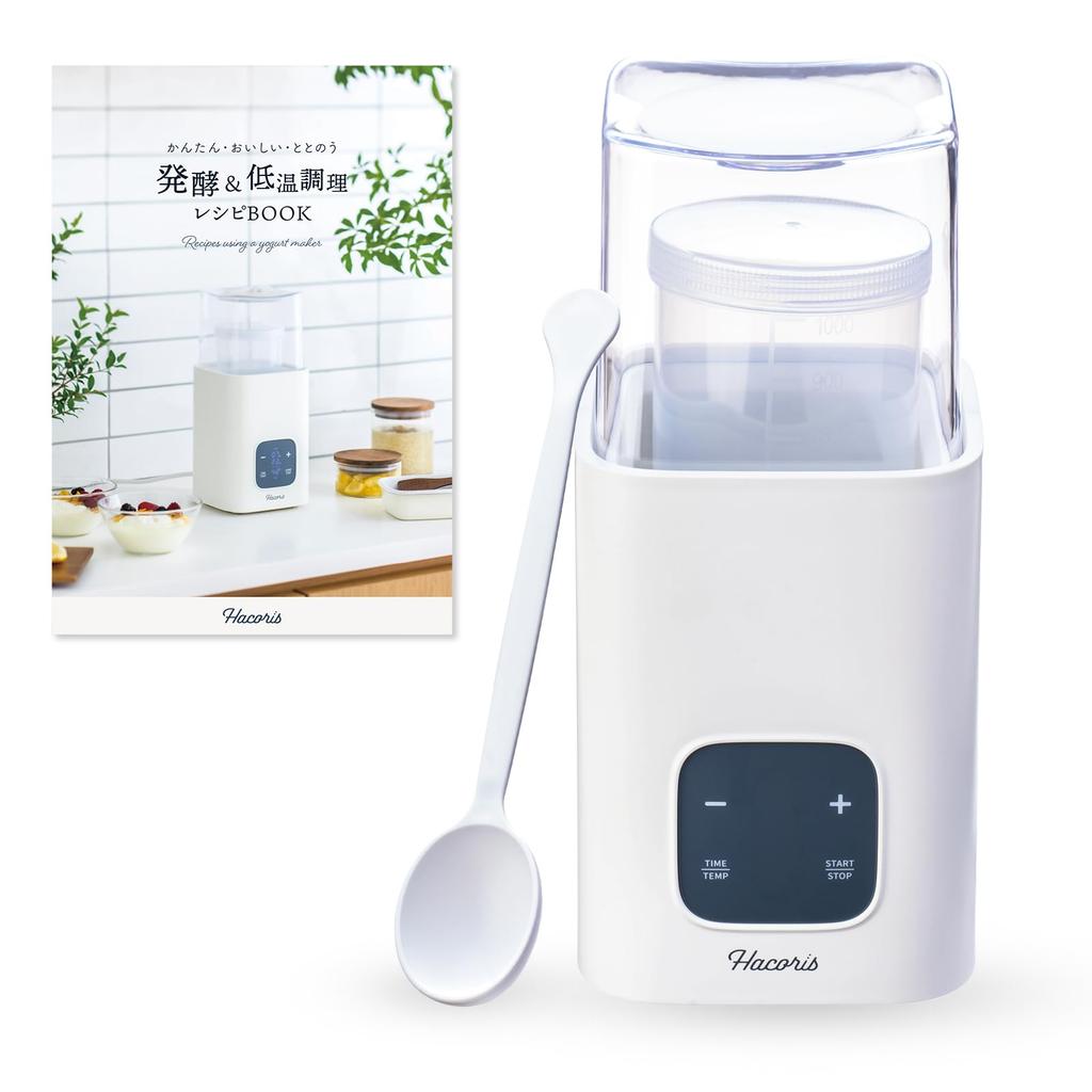 Monoel Naturi Hacoris Yogurt Maker | Compatible with Milk Cartons | Fermentation Maker for Amazake, Koji, and Low-Temperature Cooking | 25-65℃ Tempera