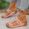 Large Size Roman Style Women Sandals Comfortable Outdoor Slip-On Shoes for Women Summer Wedges Sandals Open Toe Beach Slippers