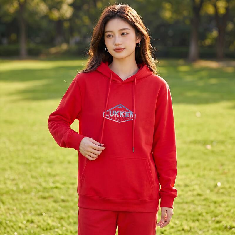 LUKKEN Letter Print Hooded Sweatshirt