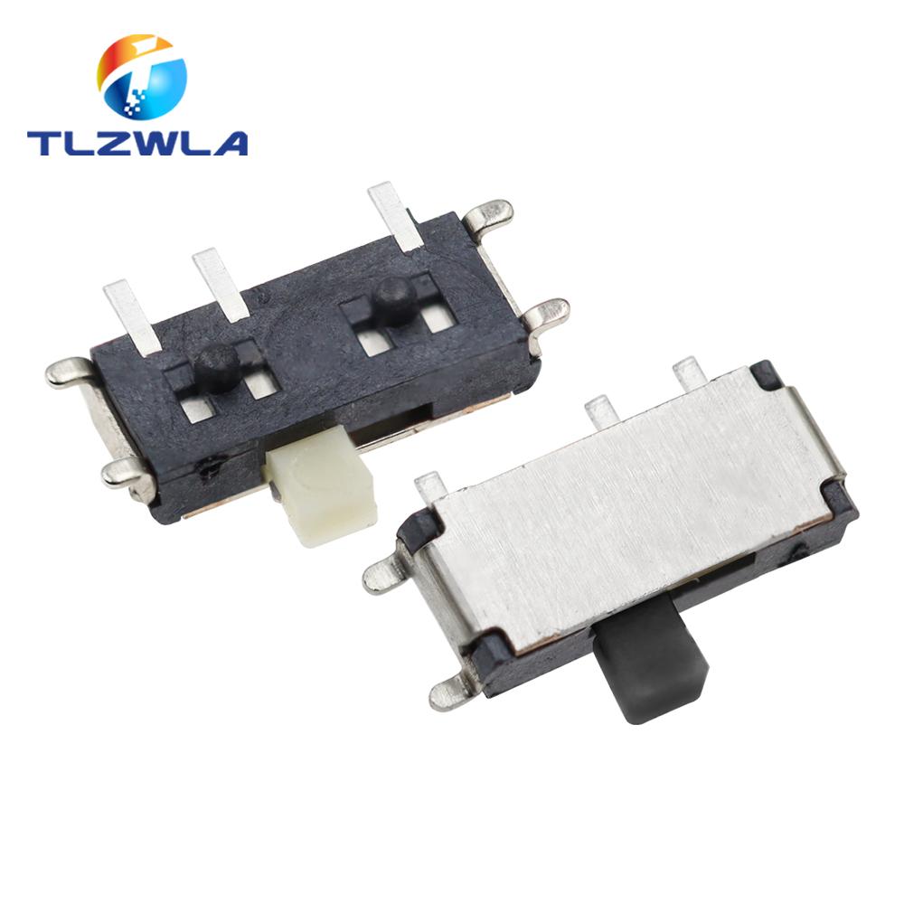 50 Stück Mini 7-Pin Ein/Aus 1P2T SPDT MSK-12C02 SMD Kippschiebeschalter für MP3 MP4