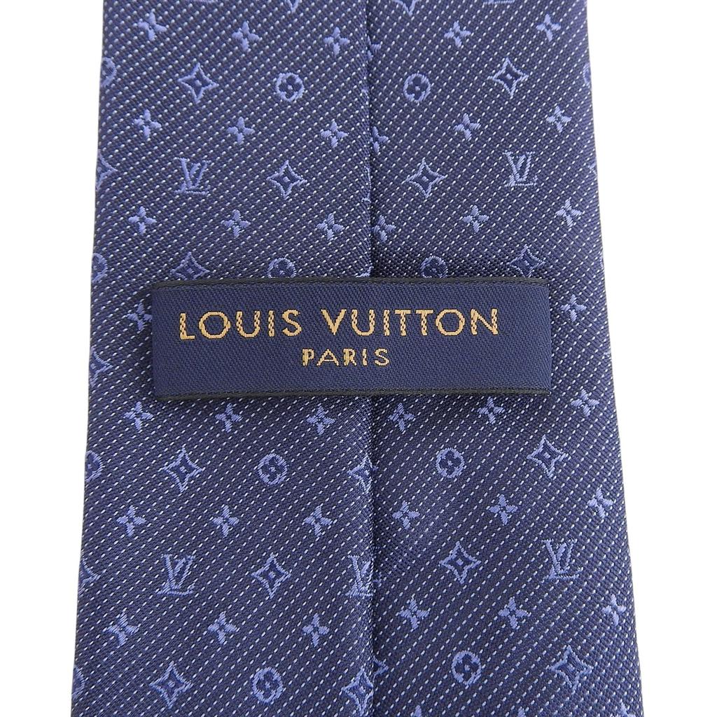 Excellent LOUIS VUITTON tie Cravat Monogram Classic silk mens M70953 Used