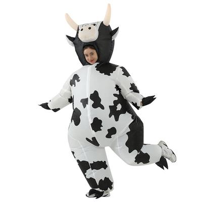 Petrecere de Halloween Cosplay Distracție Amuzant Costum Gonflabil Vacă Păpușă de Mers pe Scenă Recuzită Gonflabilă