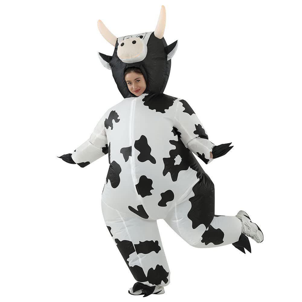 

Halloween Party Cosplay Fun Funny Cow Inflatable Suit Stage Show Walking Doll Inflatable Props children