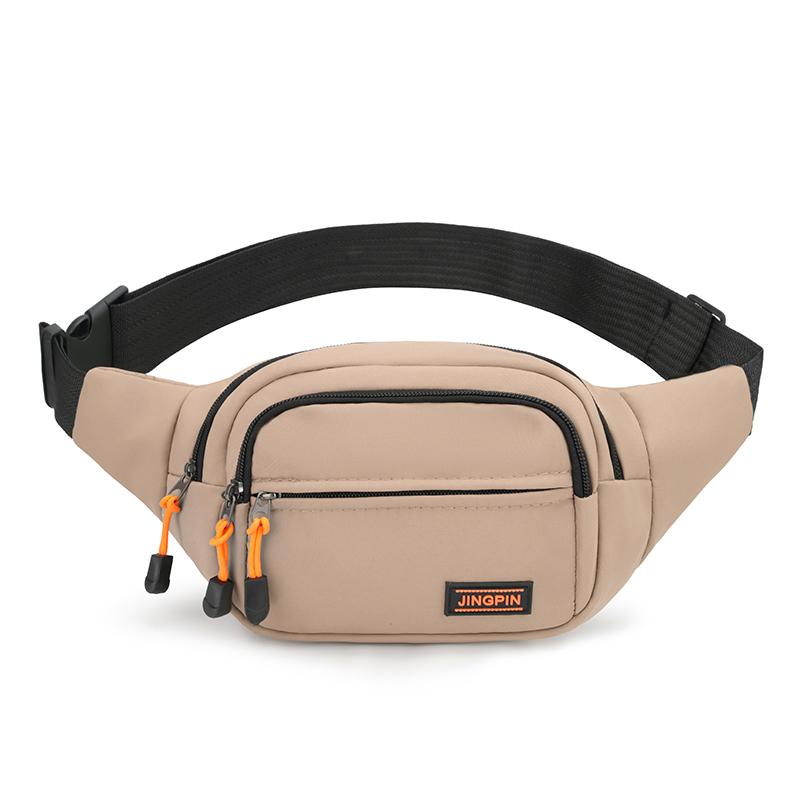 Nylon Men Chest Bag Large Capacity Adjustable Strap Outdoor Waist Bag Japanese Style Multi Functional Sports Walking Bag Riding