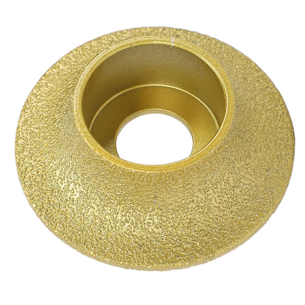 Edges Grinding Wheel 3 Inch 60 Grit Profile Hand Wheel for 20mm Thick Ceramic Tiles Quartz Marble Granite