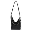 Shoulder Bag, New Genuine Leather Bucket Bag, Simple and Fashionable Bag, Women's Commuting Temperament Shoulder Bag