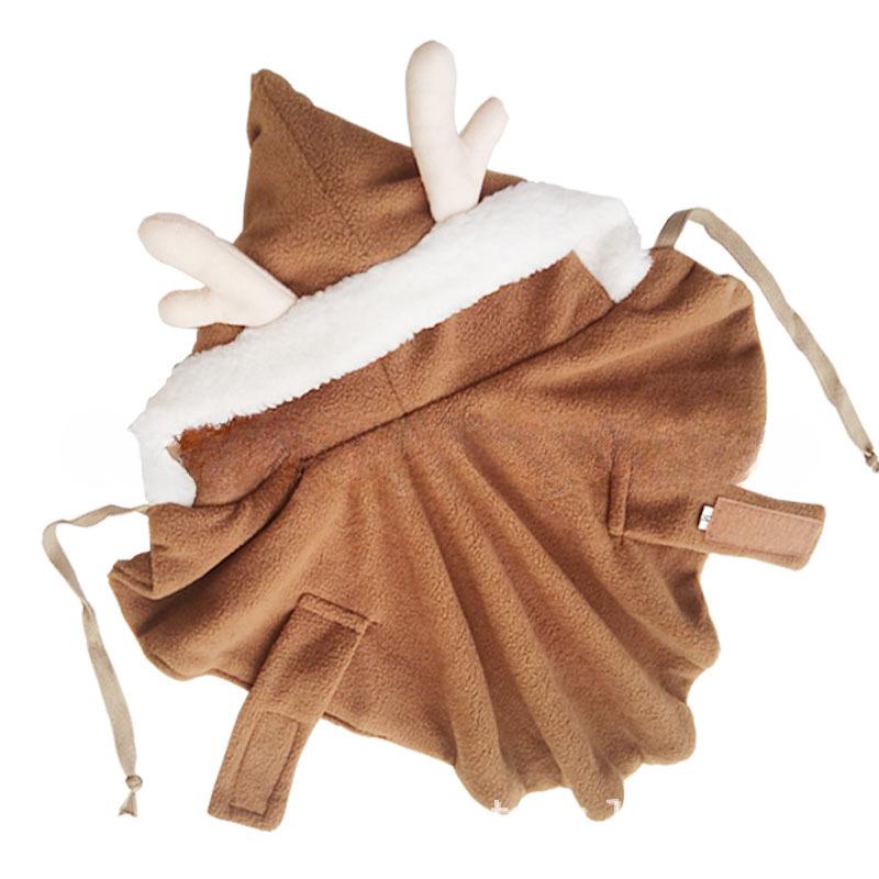 Pet Cat Christmas Reindeer Cape Autumn and Winter Dog Christmas Clothes Transform Into A Shawl