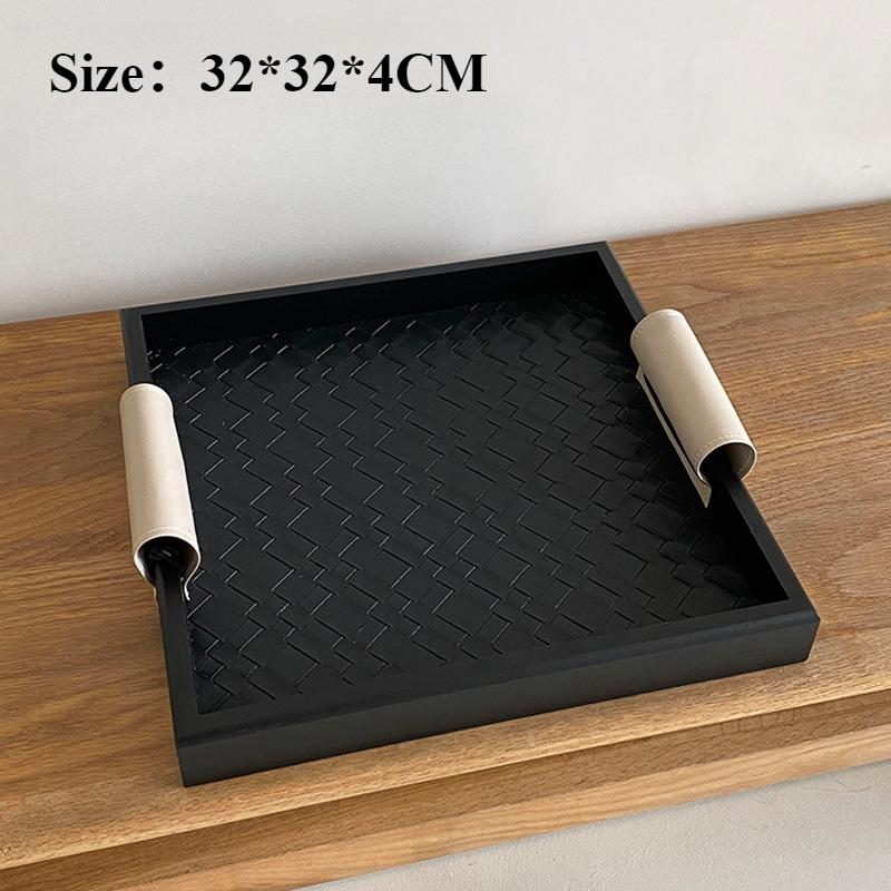 

Modern Wooden Storage Trays Living Room Desktop Decoration Tray Entrance Hall Key Storage Box Simple Home Organize Accessories