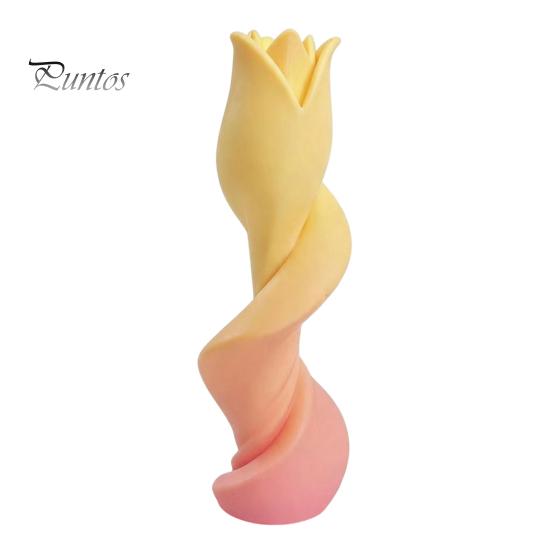 Creative Plastic Vase for Flowers 3D Printed Twist Vase, Modern Abstract Art Sculpture Living Room Housewarming Gift New Home Bookshelf, Minimalist