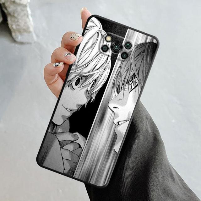 Telefon Fall Für Xiaomi Poco X3 Nfc X4pro M3 C40 Für Mi 12 11 10 10t 8 Note10 Lite 11ultra 11t Pro F1 Anime Death Note L Licht
