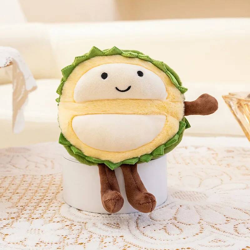 10 Styles Mini Fruit Plush Toys Watermelon Orange Apple Durian Banana Strawberry Toys Lively Cute Cartoon Fruit Kawaii Decor
