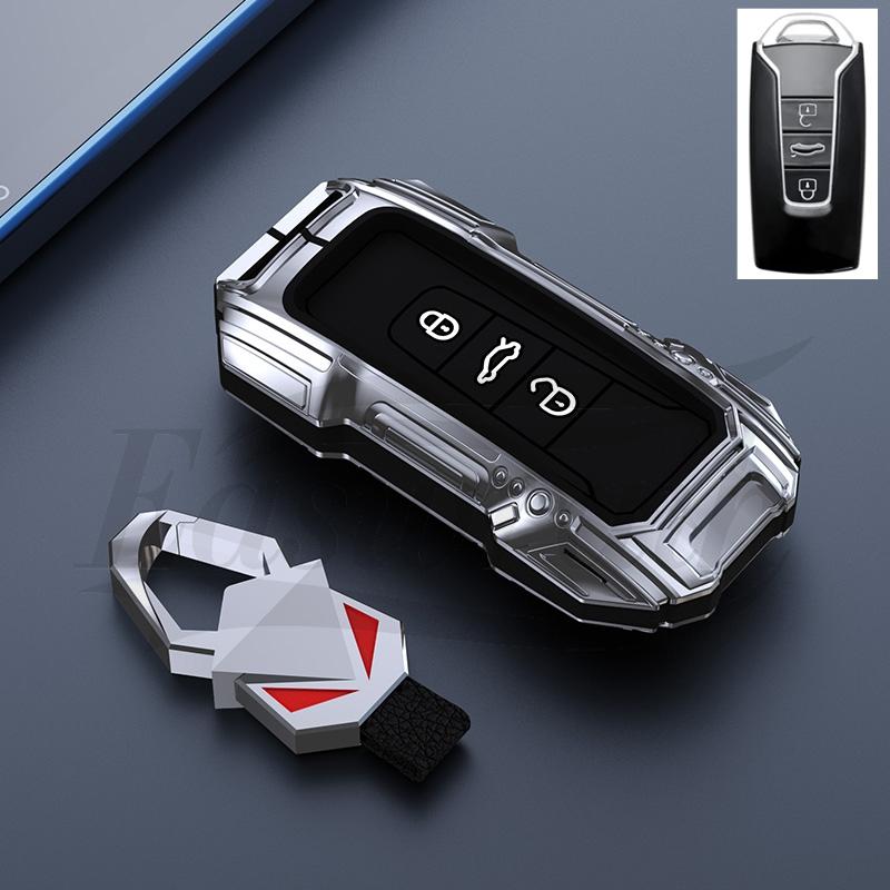 

2026 Hot For Volkswagen VW Car Key Case Holder Cover For VW Volkswagen Touareg golf 7 GTI POLO T-Cross T-Roc touran Tiguan Skoda