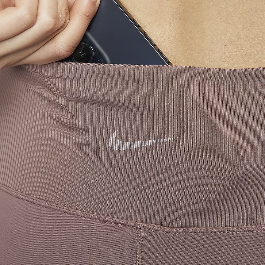Nike One Rib Sports Pants Women's Smoky Purple Red FN4972-208